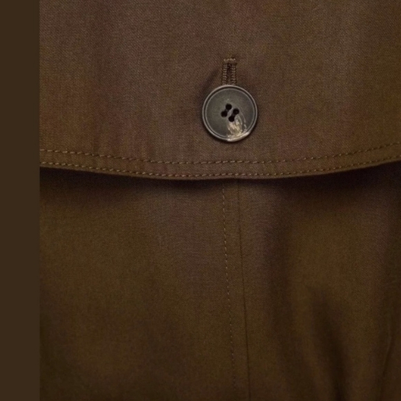 Zara Womans Outterwear oversized coat S Military Treach Olive Army Green - Picture 9 of 15